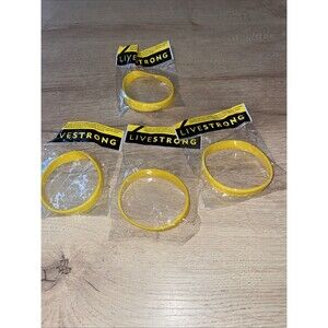 Lot of (4) Nike LIVESTRONG Bracelet Silicone Lance Armstrong Youth